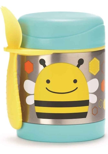 Skip Hop Zoo Paslanmaz  Çelik Termos Arı Mavi