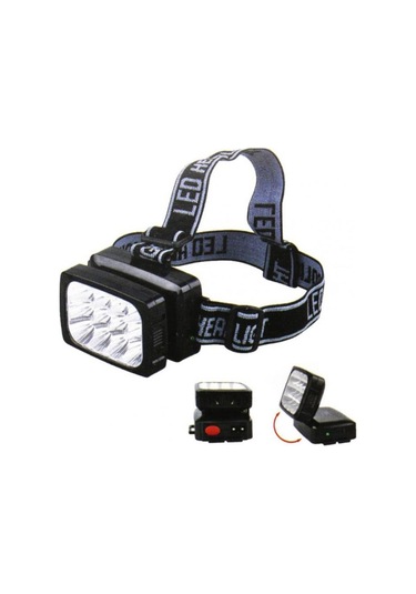 Watton 12 Ledli Güçlü Şarjlı Kafa Lambası Wt-064-6610 Siyah