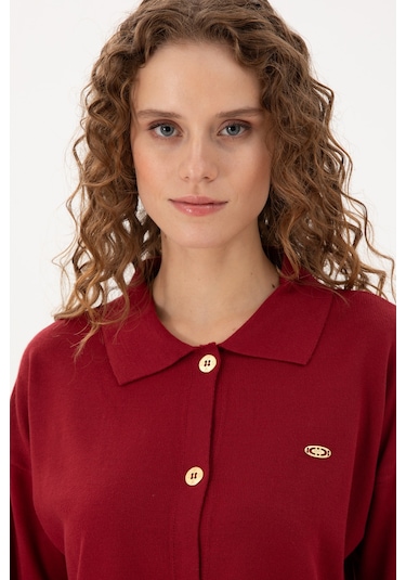 U.s. Polo Assn. Kadın Vişne Hırka Triko 50297152-vr223 Vişne