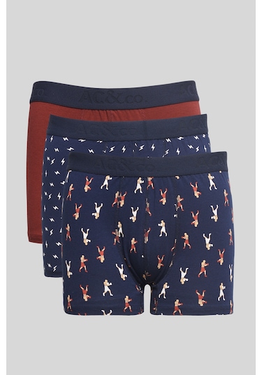 Ac&Co / Altınyıldız Classics Erkek Lacivert Boxer Paketi 3'Lü 4A03231P3011Lacm Ac&Co / Altınyıldız Classics Erkek Lacivert Boxer Paketi 3'Lü 4A03231P3011Lacm