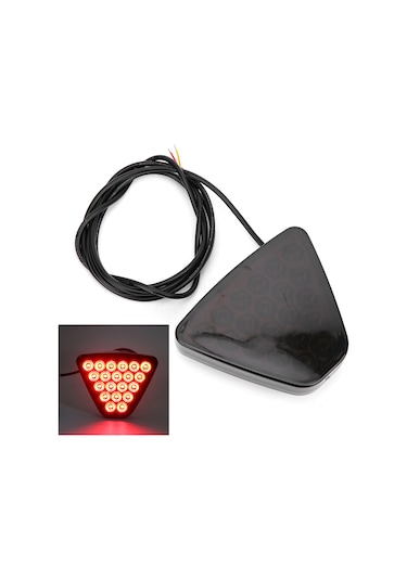 Reedark 12v 20 Led Kırmızı Araç Arka Feneri - Fren Durma Geri Vazgeçme Uyarı Lambası - Motosiklet Atv Kamyon Suv Evrensel Plastik Montajlı