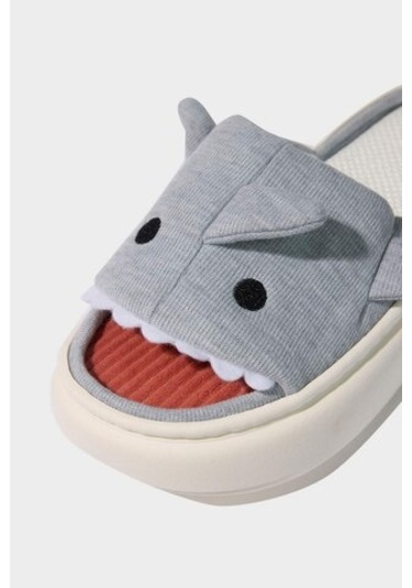 DeFacto Erkek Hayvan Figürlü Düz Taban Ev Terliği E2291AX24WNGR500 DeFacto Erkek Hayvan Figürlü Düz Taban Ev Terliği E2291AX24WNGR500