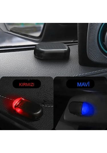 Araç Alarm Işığı Solar Enerjili Yanıp Sönen Güvenlik Uyarı Sistem