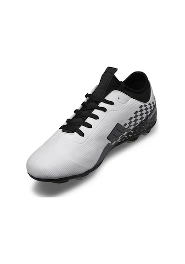 M.p. 231-1138 Mr Erkek Beyaz-siyah Çoraplı Halı Saha Futbol Ayakkabı - 40 Beyaz