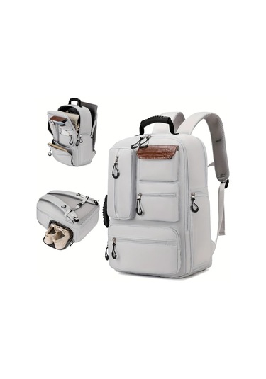 Xuweiwei 15.3 Inç Laptop Seyahat Sırt Çantası Silvery Gray Büyük Kapasiteli Ayakkabı Bölmeli Erkek Ve Kadın "value":"mavi"