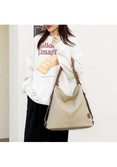 Dancemonkey Siyah Sırt Sırt Omuz Kapasiteli Kanvas Kadın Çantası Çantası Çantası Çantası Büyük Zp Siyah