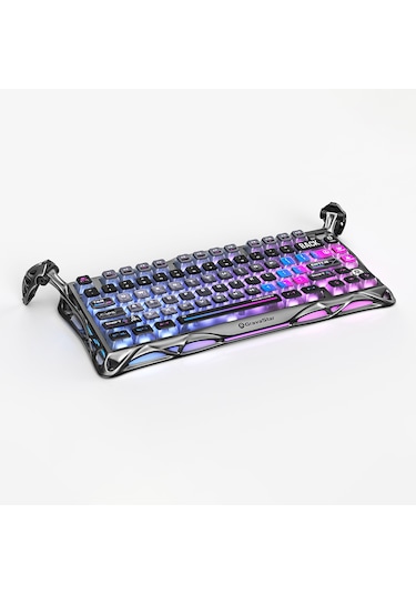 Gravastar Mercury K1 Pro+M1 Pro Kablosuz Rgb Işıklı Cyb Optik Mekanik Q Gaming Klavye Ve Optik Mouse Seti