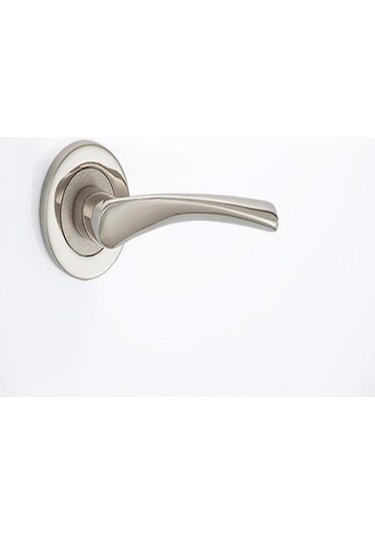 Bravo Kapı Kolu Rozetli Nicel Saten Wc Kapı Kolu Saten