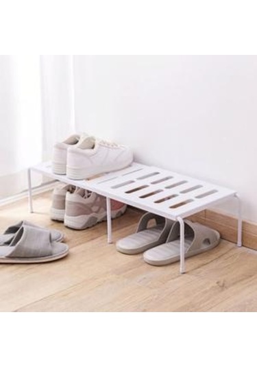 Genişletilebilir Ayakkabı Rafı Depolama Rafında Abs Ayakkabı Organizatör Tutucu Lavabo Depolama Raf Kabine Organizatörü Evde Depo Tutucular Ve Amp Raflar 19 x 7 CM