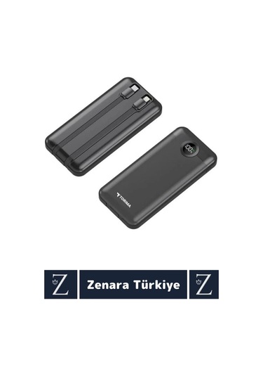 Kompakt Kamp Piknik Taşınabilir Şarj 2 Çıkış Dijital Şarj Göstergeli Hızlı Şarj 10.000 Mah Powerbank Çok Renkli