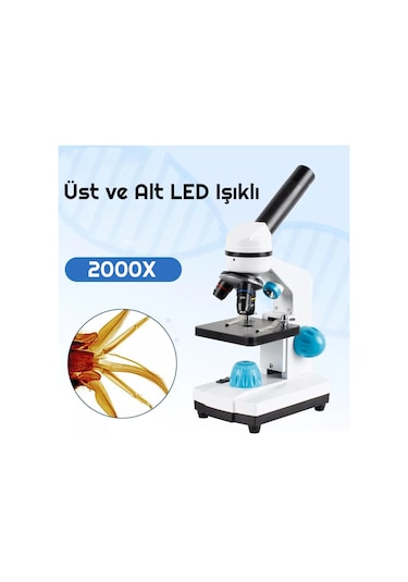 Triline 2000x Zoom Biyolojik Hd Dijital Monoküler Mikroskop Kiti