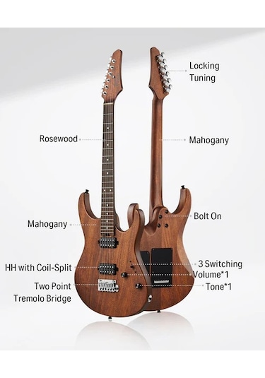 Donner Dst-700 Elektro Gitar Natural