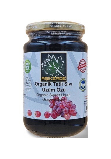Aşıkzade Organik Tatlı Sıvı Üzüm Özü 370 ML