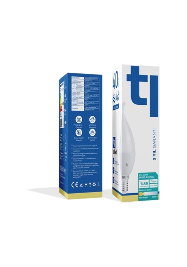 Redeem C37a E14 Mum Ampul, Titreşimsiz, Göz Konforu, 507 Lümen, Tatlı Beyaz, 3500 Kelvin