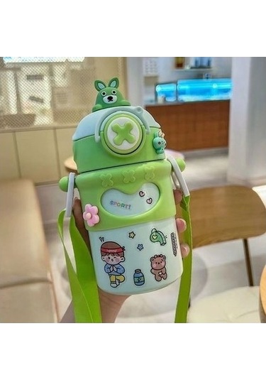 Paslanmaz Çelik Taşınabilir Düşmeyi Önleyici Çocuk Termos Bardak 500 Ml. W6ora2 Diğer