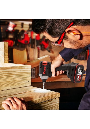 Kress KUB61.91 20 V 230 Nm Kömürsüz Şarjlı Otomatik Darbe Ayarlı Tornavida Akü Dahil Değildir
