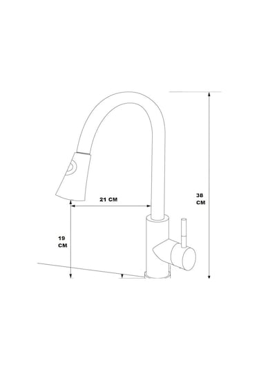 Fleko 304 Paslanmaz Çelik Spiralli Mutfak Bataryası Inox