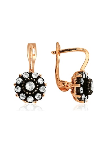 1.00 Karat Elmas Küpe Gül Model (Altin) Dorsay Pirlanta