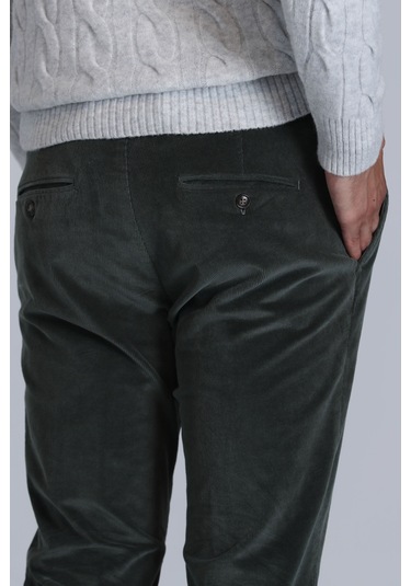 Lufian Onka Spor Erkek Chino Pantolon Slim Fit Yeşil Yeşil 112190309100600 Yeşil