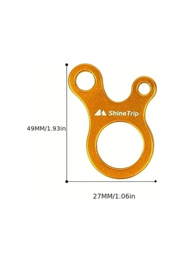 Besthome1 Kolay Ayarlamalar İçin 3 Delikli Tasarımla Yürüyüş Ve Tırmanma İçin 10 Parça Hızlı Düğümleme Karabina Mavi Mavi