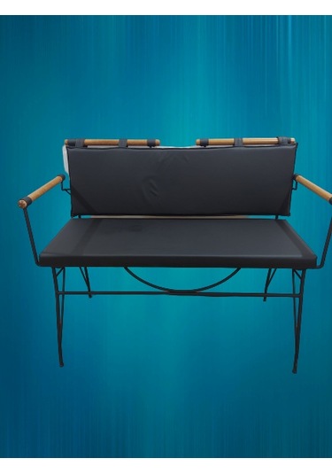 Bengimobilya Sandalye Benc Penyez Klasik Model Metal Çelik Siyah Fırın Boya Si Siyah