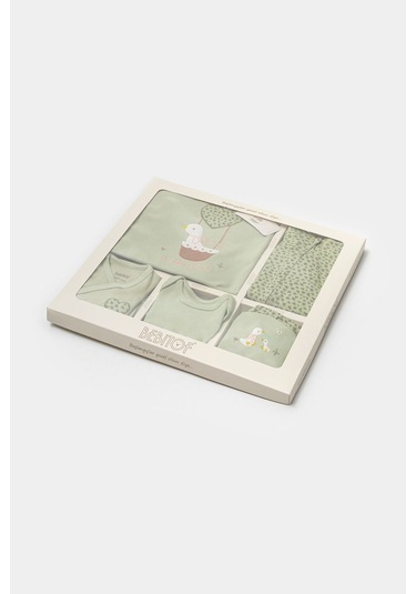 Bebitof Uçan Ördek 10parça Pamuklu Hastane Çıkışı Yeşil