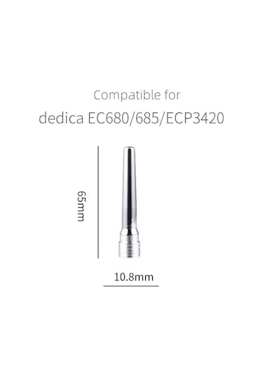 Metabagua Dedica Ec680/ec685, Ec9335, Ecp3420, Eco310 Için Buhar Nozulu Ucu Ucu, Süt Köpüğü Iç Boru, Paslanmaz Çelik Vt1o4d Gümüş