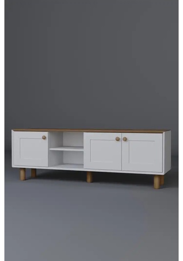 Bohem Serisi Garden Meşe - Beyaz Tv Ünitesi Garden Meşe & Beyaz