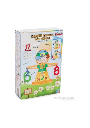 Pilsan Sayı Terazisi 17 Parça 03-250 Eğitici Set