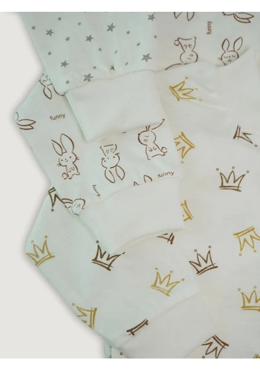 Gulilapuli Yeni Doğanlar İçin Üçlü Üst Takımları 32731213 Bej