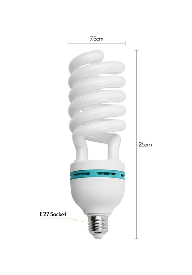 Jms Store 135 W 5500K Gün Işığı E27 Spiral Floresan Ampul