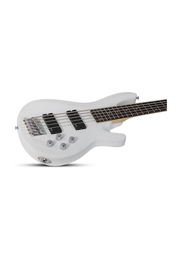 Schecter C-5 Deluxe 5 Telli Bas Gitar Satin White