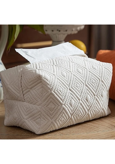 Açık Gri-1pc Açık Lüks Pompalama Kağıt Torba Ev Masaüstü Doku Kutusu Araba Kağıt Havlu Saklama Dekoratif Yaratıcı Saklama Kutusu