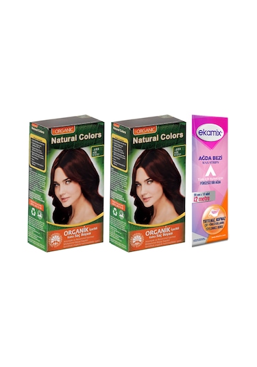 Organic Natural Colors Saç Boyası 6Rr Aşk Kızılı - 2 Adet