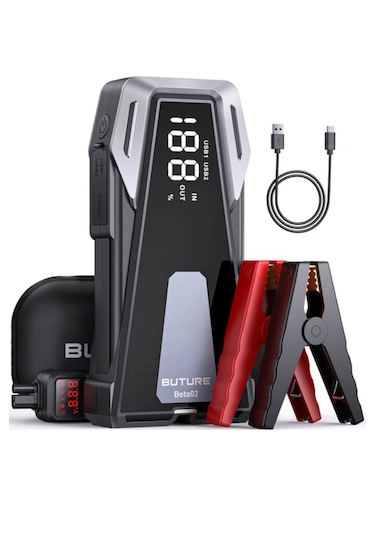 Buture BETA02 2500A 21800mah Taşınabilir Akü Takviye Kiti (Çanta + Led Lamba + Powerbank)