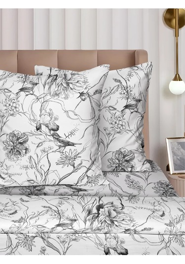 Vasilisa 70x70 2'li Pamuk %100 Poplin Yastık Kılıfları 480942396 Gri