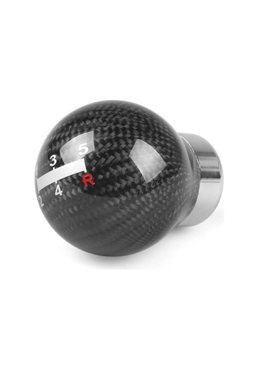 Sones Universal Araç Karbon Fiber Vites Topuzu, 5 Vitesli