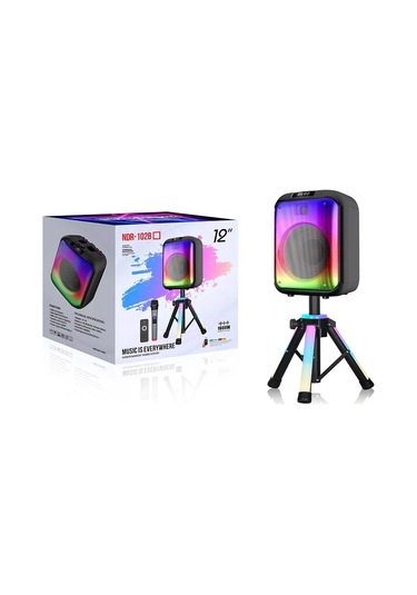 Ultratekno Ndr-102b Full Rgb Panel 40 Watt Sahne Ayaklı Hoparlör