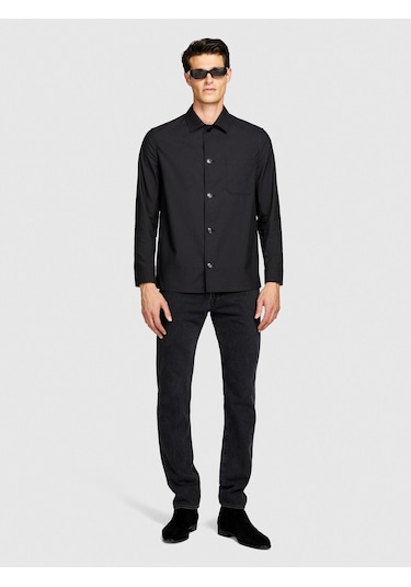 Sisley Liyosel Karışımlı Oversize Gömlek Erkek Siyah Gömlek - 323a5t3rsq02p Sisley Liyosel Karışımlı Oversize Gömlek Erkek Siyah Gömlek - 323a5t3rsq02p