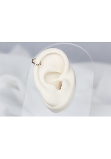 Glorria Altın Burgu Halka Piercing Sarı