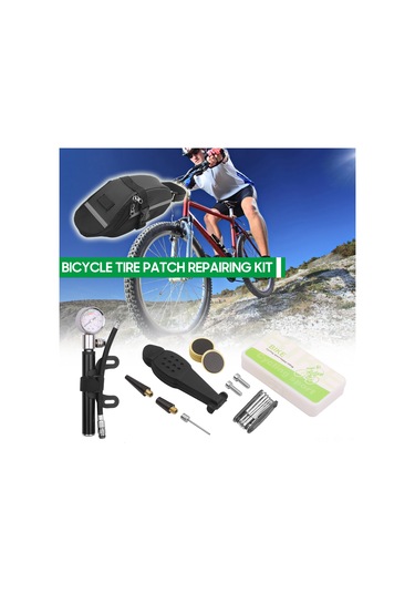 Youmex Bisiklet Tamir Seti: Pratik Çok Fonksiyonlu Alet Çantası, Tekerlek Tamiri Ve Şişirme Ekipmanları İçerir