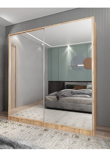 Bodrum Sürgü Kapaklı Dolap Gardırop Çam