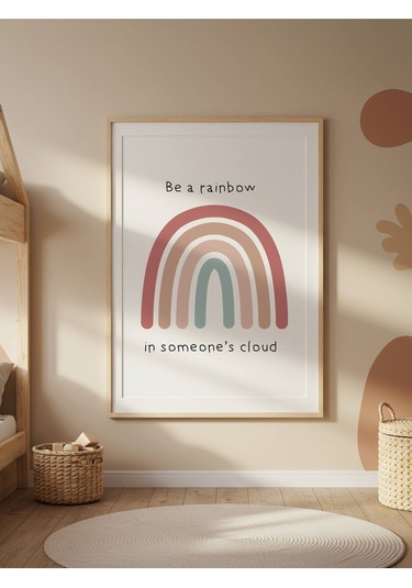 Be A Rainbow Dijital Baskı Poster V1 Çerçevesiz