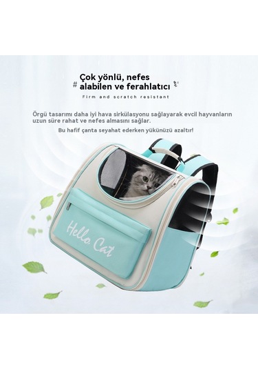 Ebedi Şans37 34 25cm Evcil Hayvan Sırt Çantası-gri 01