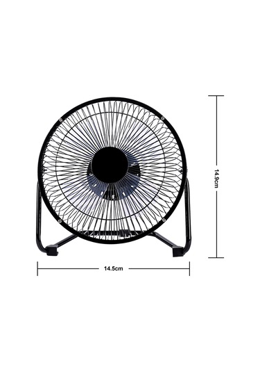 Dofolink Masaüstü Usb 5v Metal Kanatlı Ultra Sessiz 360 Derece Ayarlanabilir Mini Soğutma Fanı - Mavi 4 İnç