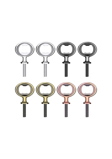Gatherco 8'li Paket Metal Şişe Açacağı Kiti Paslanmaz Çelik Şişe Açacağı Eklentisi Kendin Yap Şişe Açacağı Donanımı Düz Şişe Açacağı Diğer