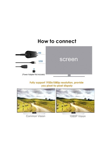 Geeksen Mirascreen K4 Siyah Kablosuz Ekran Yansıtıcı: 1080p Full Hd, Airplay/miracast/dlna Desteği, Android/ios Uyumlu, Plug&play