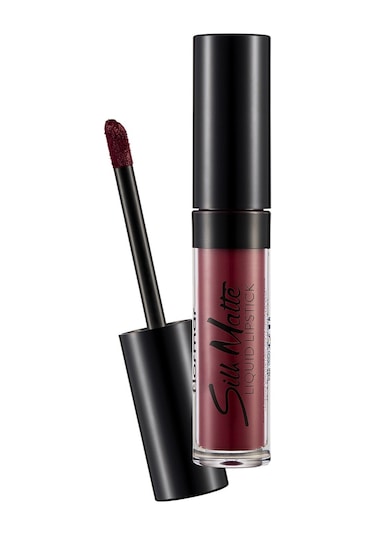 Flormar Kadife Dokulu Likit Mat Ruj - Silk Matte Liquid Lipstick - 008 DARK VIOLET - 8690604397372