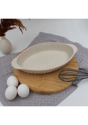 Arna Seramik Fırın Kabı Yanmaz Yapışmaz 33 Cm