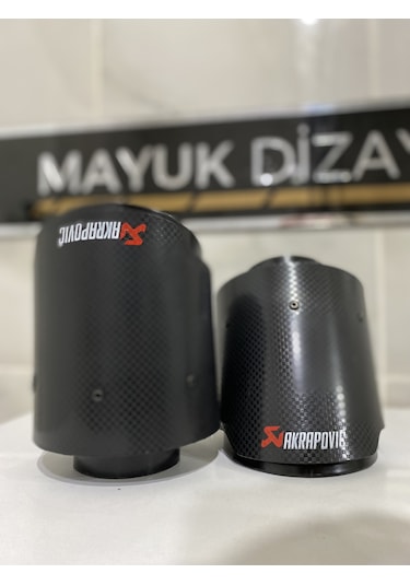 Akrapovic Karbon Egzoz Ucu 100mm Tek --mayukdizayn--